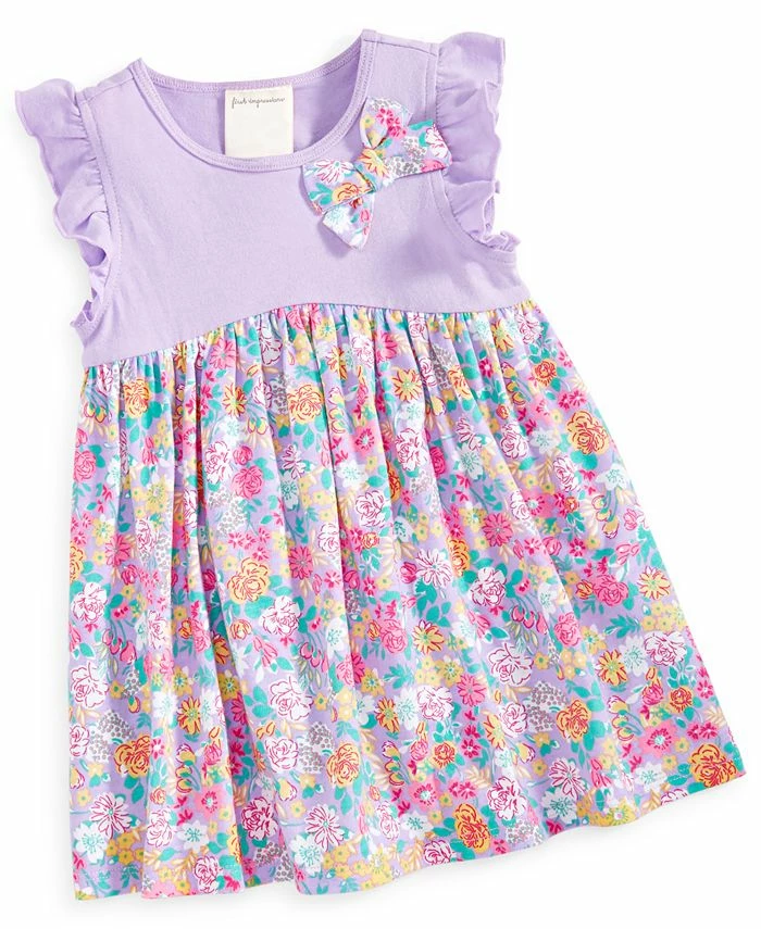 First Impressions Toddler Girls Lavender Fields Knit Dress, Created For Macy's