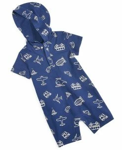 First Impressions Baby Boys Transportation Sunsuit, Created For Macy's