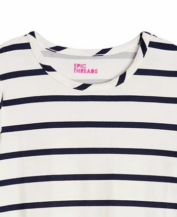 Epic Threads Big Girls Striped Ruffle Dress, Created For Macy's - Image 2