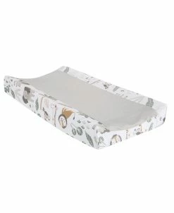 Lambs & Ivy Jungle Friends Soft, Warm & Cozy Safari Changing Pad Cover - Gray