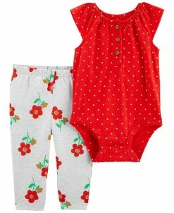 Carter's™ Baby Girls Sleeveless Bodysuit And Pants, 2 Piece Set