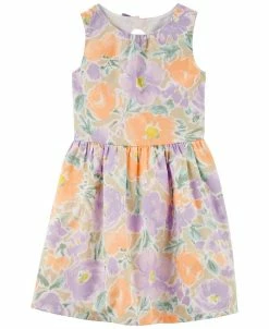 Carter's™ Little Girls Floral Sleeveless Easter Dress