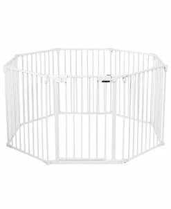 Costway 8 Panel Baby Safe Metal Gate Play Yard Barrier Pet Fence