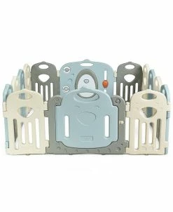 Costway Kids Baby Playpen 14 Panel Activity Center Safety Play Yard