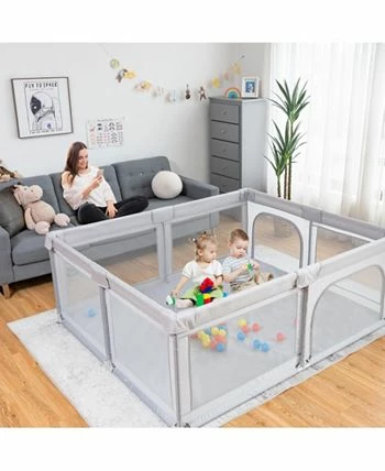 Costway Baby Playpen Large Safety Kids Activity Center - Image 2