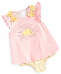 First Impressions Baby Girls Hello Sunshine Sunsuit, Created For Macy's