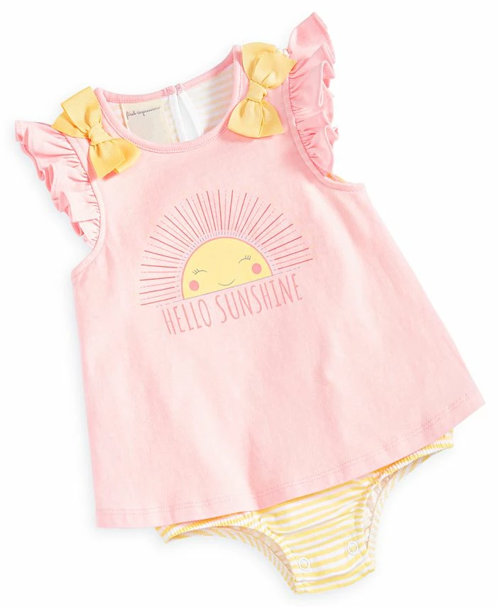 First Impressions Baby Girls Hello Sunshine Sunsuit, Created For Macy's