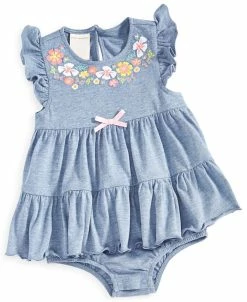 First Impressions Baby Girls Alexa Floral Sunsuit, Created For Macy's