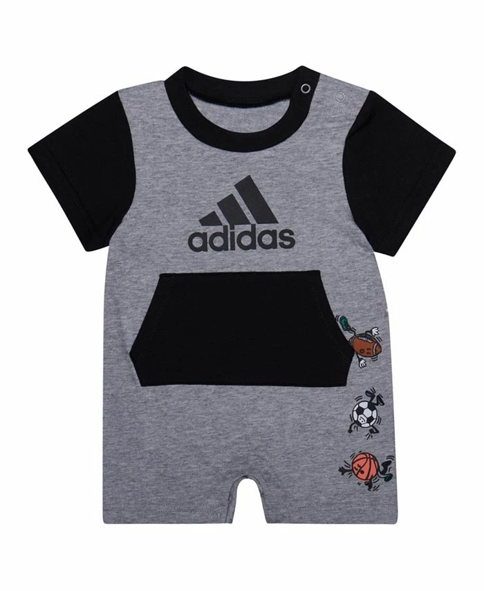 ADIDAS Baby Boys Short Sleeve Sport Graphic Romper