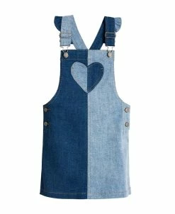 Epic Threads Oddler Girls Heart Denim Skirtall, Created For Macy's