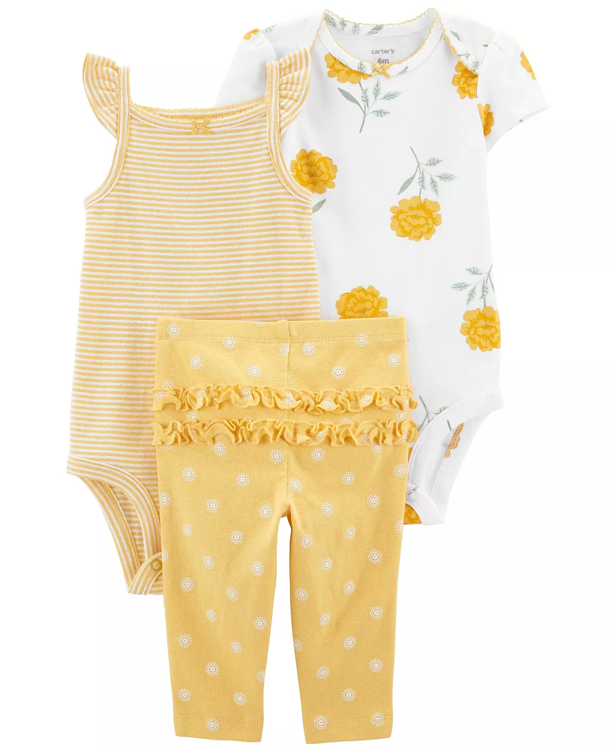 Carter's™ Baby Girls My First Love Bodysuits And Pants, 3 Piece Set