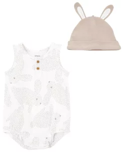 Carter's™ Baby Boys Or Baby Girls Easter Bunny Hat And Bodysuit, 2 Piece Set