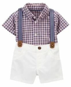 Carter's™ Baby Boys Dress Me Up Shorts, Suspenders And Bodysuit, 3 Piece Set