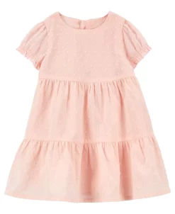 Carter's™ Baby Girls Tiered Cotton Short Sleeve Dress
