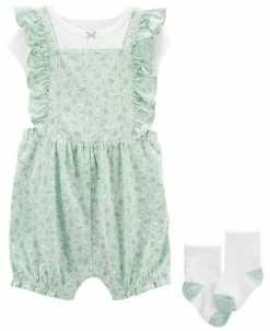 Carter's™ Baby Girls My First Love T Shirt, Romper And Socks, 3 Piece Set