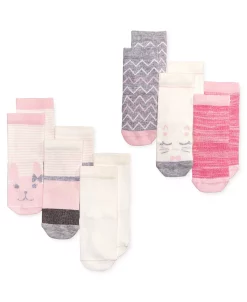 First Impressions Baby Girls 6-Pk. Crew Socks, Created For Macy's
