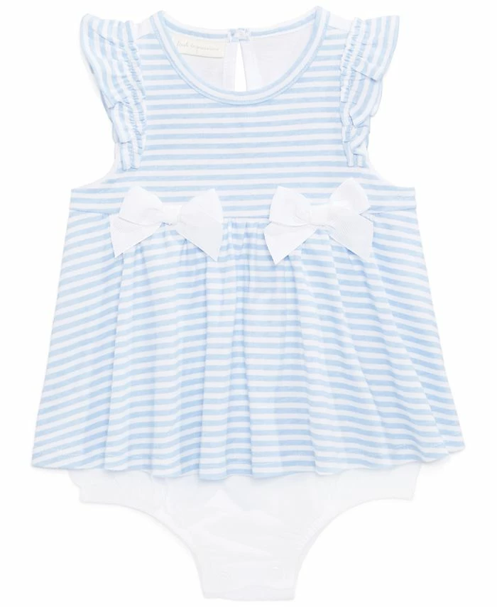 First Impressions Baby Girls Striped Skirted Romper, Created For Macy's