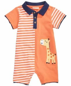 First Impressions Cotton Giraffe Romper, Baby Boys, Created For Macy's